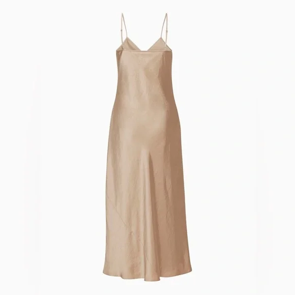 WILFRED Only Slip Satin Maxi Dress | Champagne | Small - Picture 11 of 11
